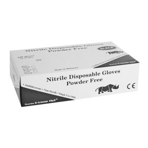 GUANTES NITRILO NEGRO L X100